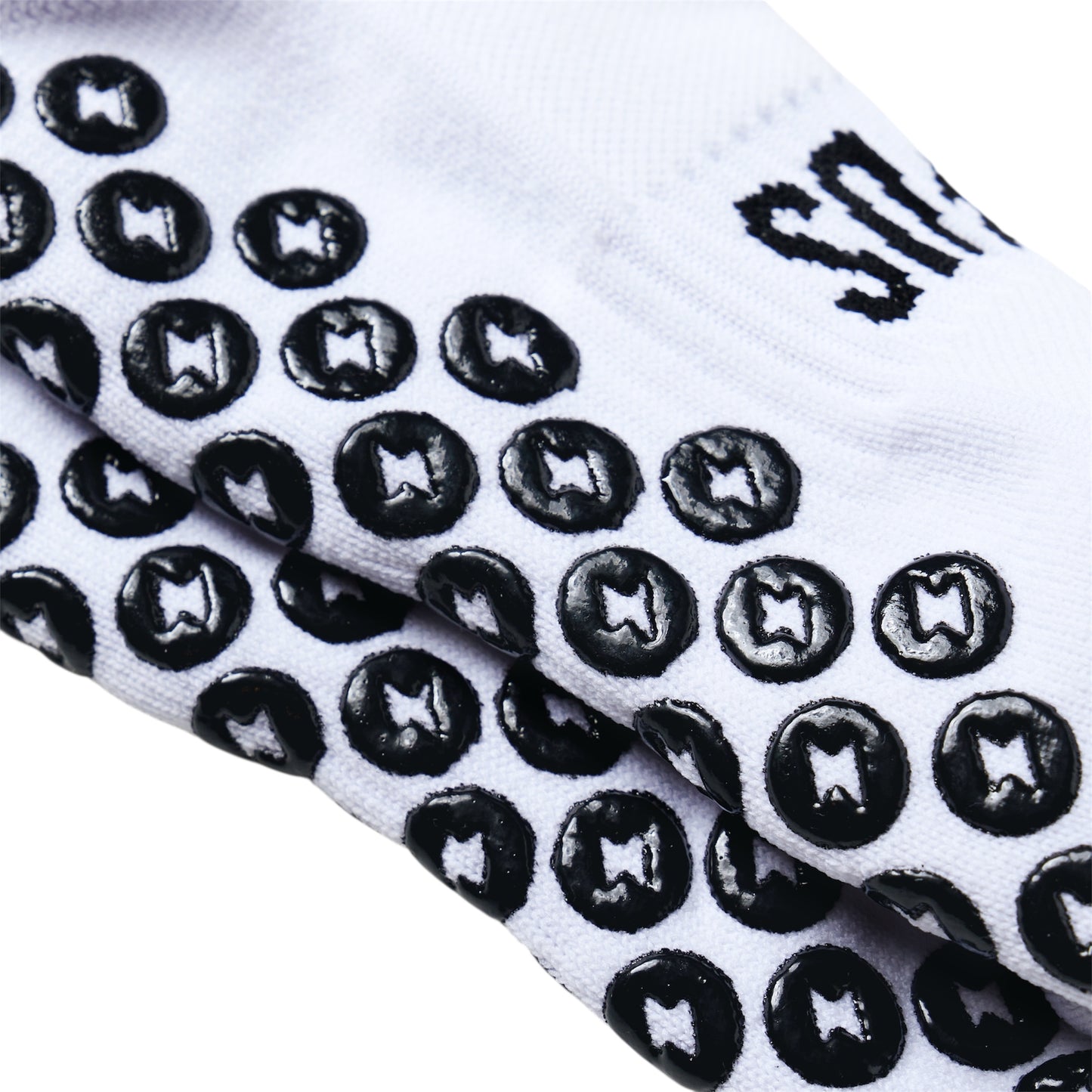 Zelus White Grip Socks