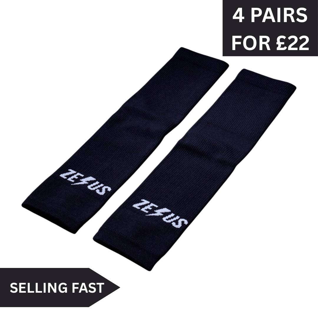 Zelus Black Cut Socks