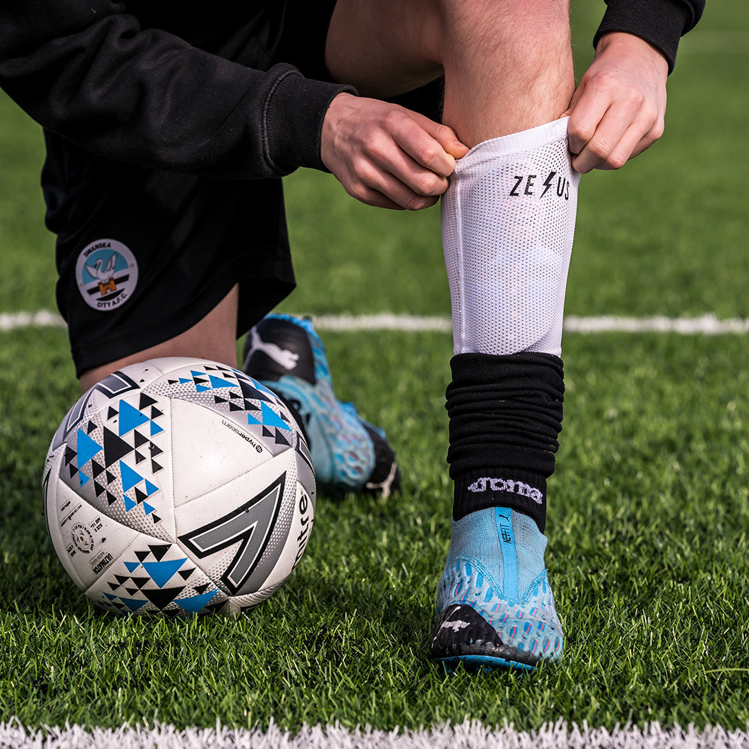 White Shin Guard Sleeve