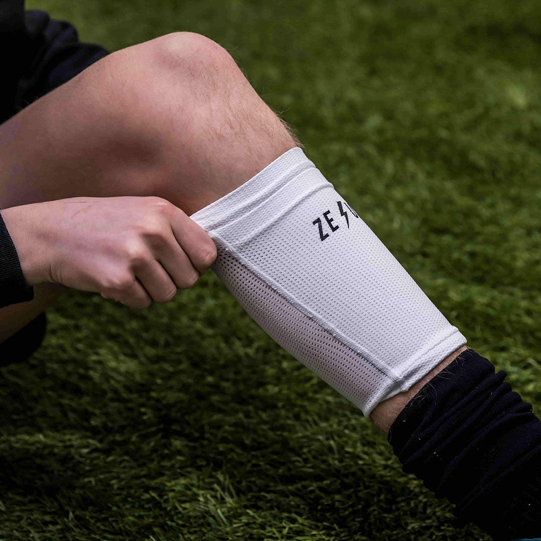 White Shin Guard Sleeve